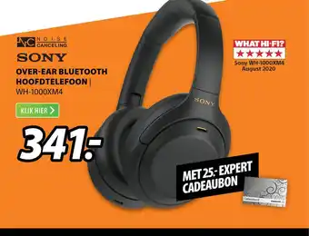 Expert Sony Over-Ear Bluetooth Hoofdtelefoon aanbieding