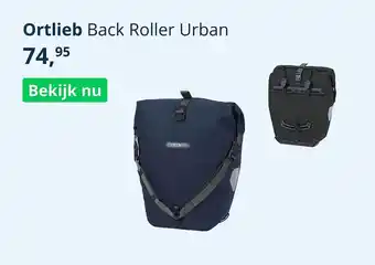 Mantel Ortlieb back roller urban aanbieding