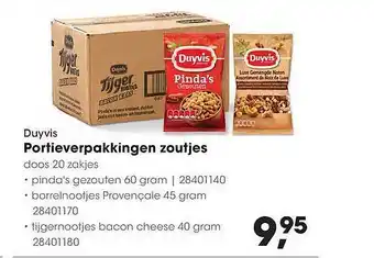 HANOS Duyvis portieverpakkingen zoutjes aanbieding