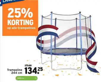 GAMMA Trampoline 244 cm aanbieding