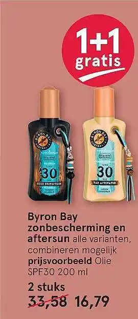 Etos Byron bay zonbescherming en aftersun 1+1 Gratis aanbieding