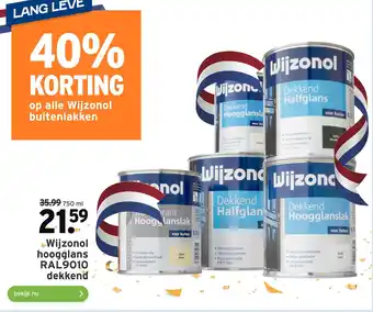 GAMMA Wijzonol hoogğlans ral9010 dekkend aanbieding