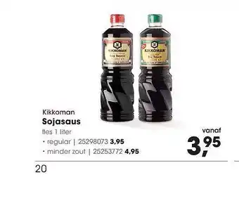 HANOS Kikkoman sojasaus aanbieding