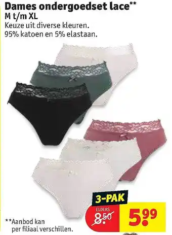 Kruidvat Dames ondergoedset lace aanbieding