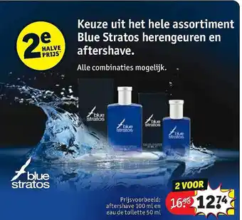 Kruidvat Keuze uit het hele assortiment blue stratos herengeuren en aftershave aanbieding