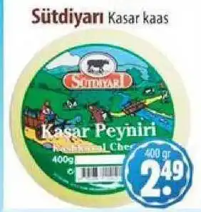 Sahan Supermarkten Sütdiyari Kasar Kaas 400 gr aanbieding