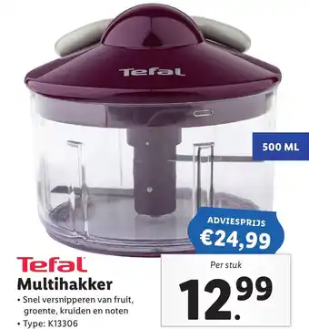 Lidl Tefal Multihakker Type K13306 500ml aanbieding