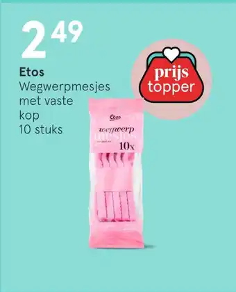 Etos Etos Wegwerpmesjes aanbieding