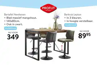 Profijt Meubel Bartafel newhaven of barkruk leyton aanbieding