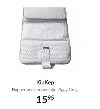 Babypark Kipkep napper verschoonmatje ziggy grey. aanbieding