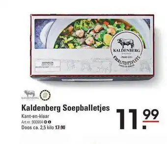 Sligro Kaldenberg Soepballetjes aanbieding