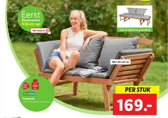 Lidl Florabest tuinbank aanbieding