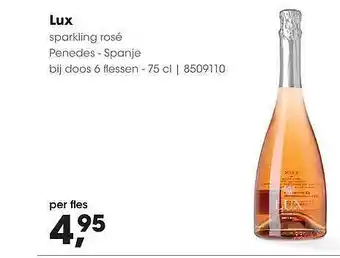 HANOS Lux sparkling rosé penedes - Spanje aanbieding