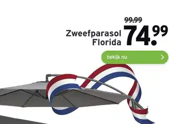 GAMMA Zweefparasol florida aanbieding