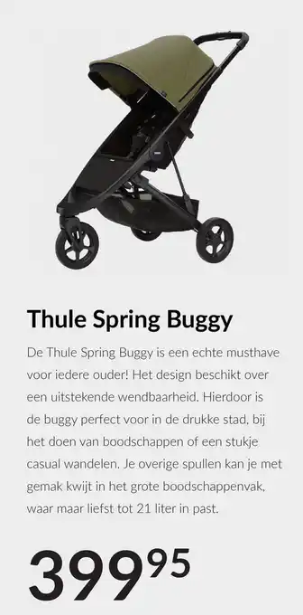 Babypark Thule spring buggy aanbieding