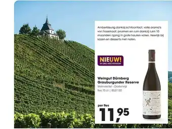 HANOS Weingut dürnberg grauburgunder reserve weinviertel - oostenrijk aanbieding