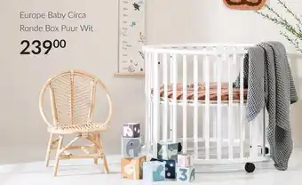Babypark Europe baby circa ronde box puur wit aanbieding