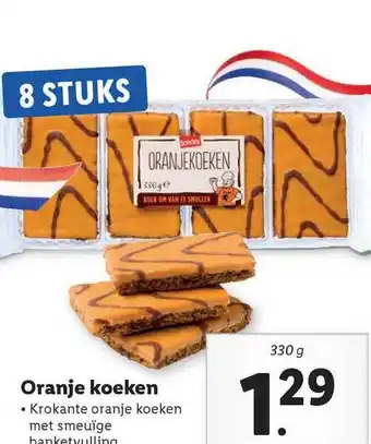 Lidl Oranje koeken aanbieding