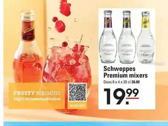 Sligro Schweppes premium mixers aanbieding