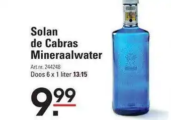 Sligro Solan de cabras mineraalwater aanbieding