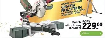 GAMMA Bosch afkortzaag pcm8 s aanbieding