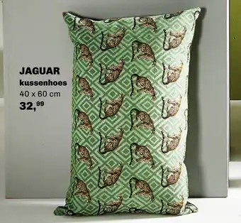 Trendhopper Kussenhoes jaguar 40x60 groen aanbieding