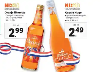 Lidl Oranje likorette of oranje hugo aanbieding