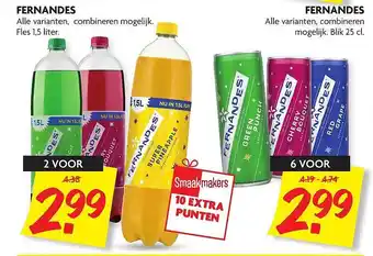 Dekamarkt Fernandes 1,5 liter of 25 Cl aanbieding