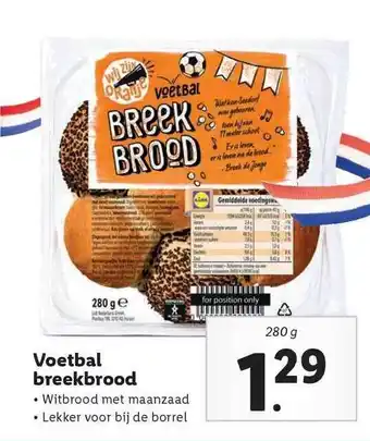 Lidl Voetbal breekbrood aanbieding