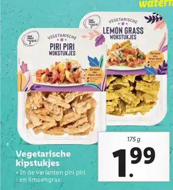 Lidl Vegetarische kipstukjes aanbieding