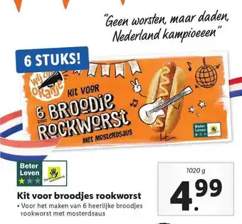 Lidl Kit voor broodjes rookworst aanbieding