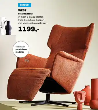 Trendhopper Relaxfauteuil west aanbieding