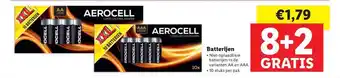 Lidl Aerocell Batterijen 8+2 Gratis aanbieding