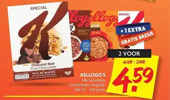 Dekamarkt Kellogg's 500gram aanbieding