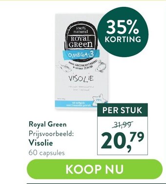 Holland & Barrett Royal Green Visolie 60 capsules aanbieding