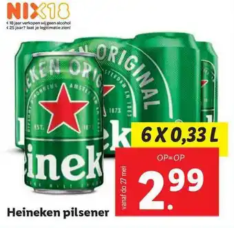 Lidl Heineken pilsener aanbieding