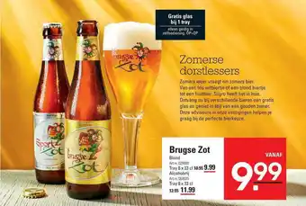 Sligro Brugse zot blond of alcoholvrij aanbieding