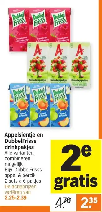 Albert Heijn Appelsientje of Dubbeldrank 2*6-pack aanbieding