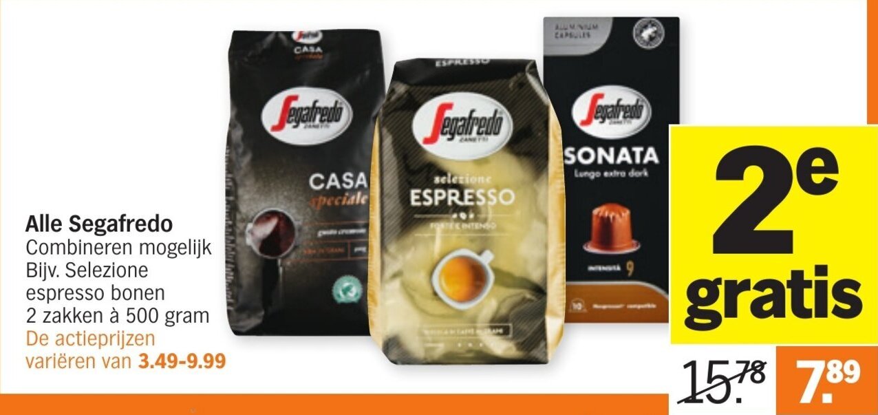 Segafredo aanbieding bij Albert Heijn