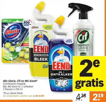 Albert Heijn Glorix, Cif en WC-Eend aanbieding