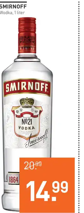 Gall & Gall Smirnoff 100CL Mixen 1liter aanbieding