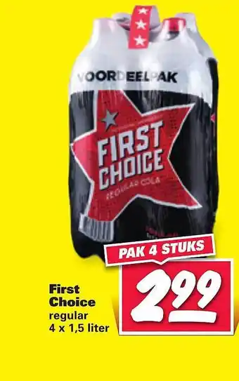 Nettorama First Choice Regular 1.5liter aanbieding