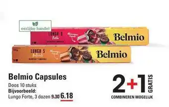 Sligro Belmio capsules 2+1 Gratis aanbieding