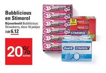 Sligro Bubblicious en stimorol 20% Korting aanbieding