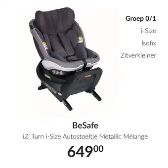 Babypark iZi Turn i-size autostoeltje metallic mélange aanbieding