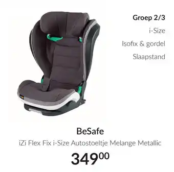 Babypark iZi Flex fix i-size autostoeltje melange metallic aanbieding