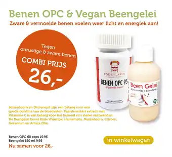 De Rode Pilaren Benen OPC & Vegan Beengelei aanbieding