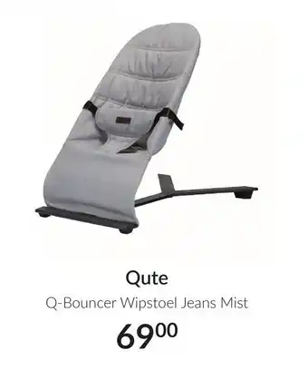 Babypark Q-Bouncer wipstoel jeans mist aanbieding