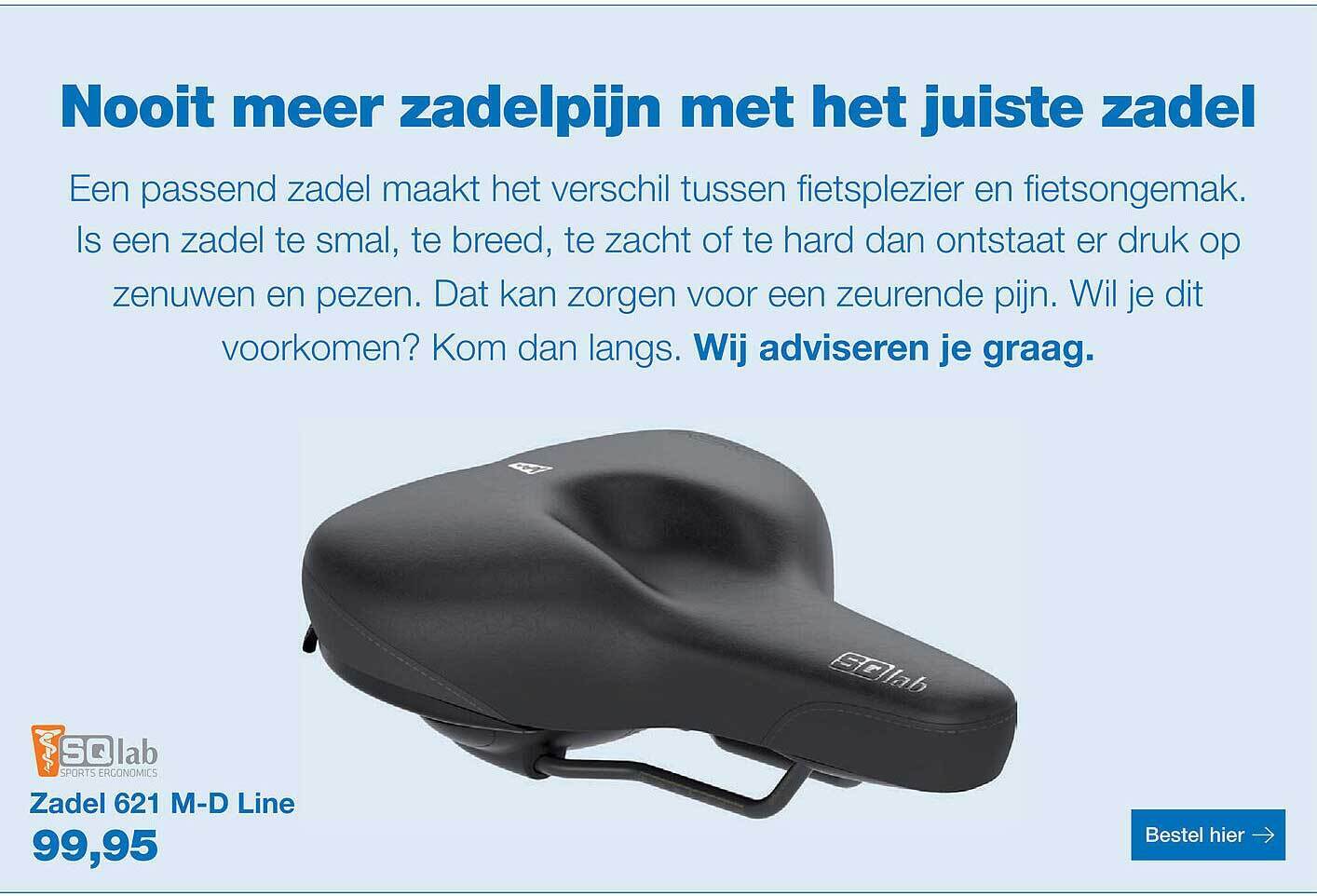 SQ Lab Zadel 621 MD Line aanbieding bij Profile de Fietsspecialist