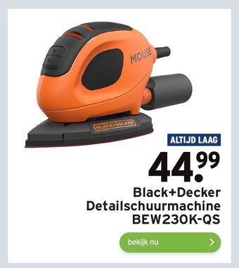 GAMMA Black+Decker Detailschuurmachine BEW230K-QS aanbieding